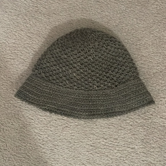 Janessa Leone Khaki green straw bucket Hat - Picture 6 of 9